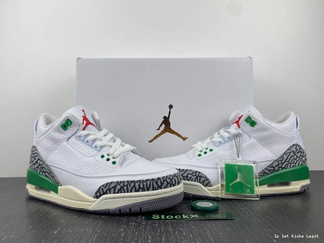 Jordan Green CK9246-136 (W) Retro 3 Lucky 0814